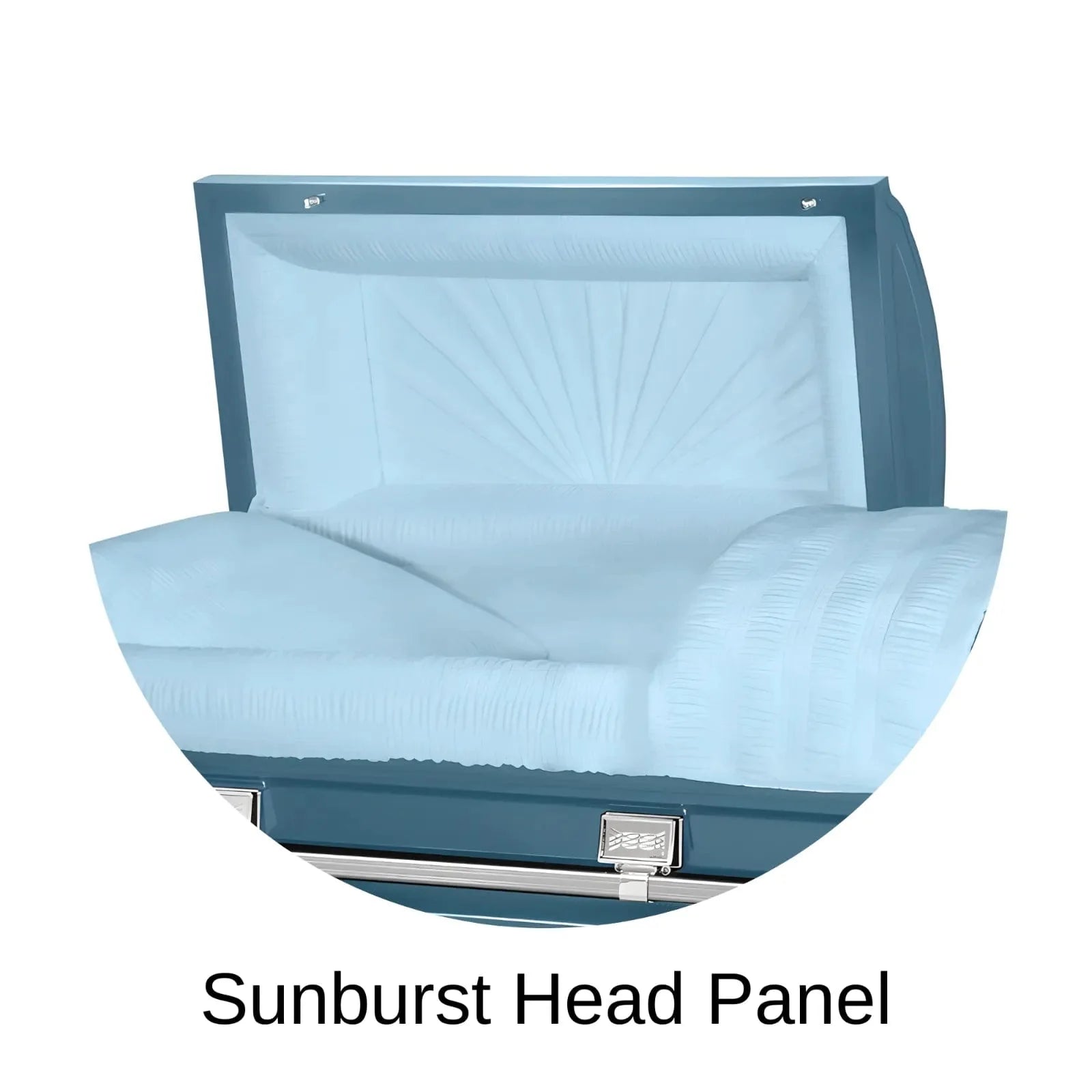 Sunburst Head Panel Of Titan Atlas XL Series Casket 
