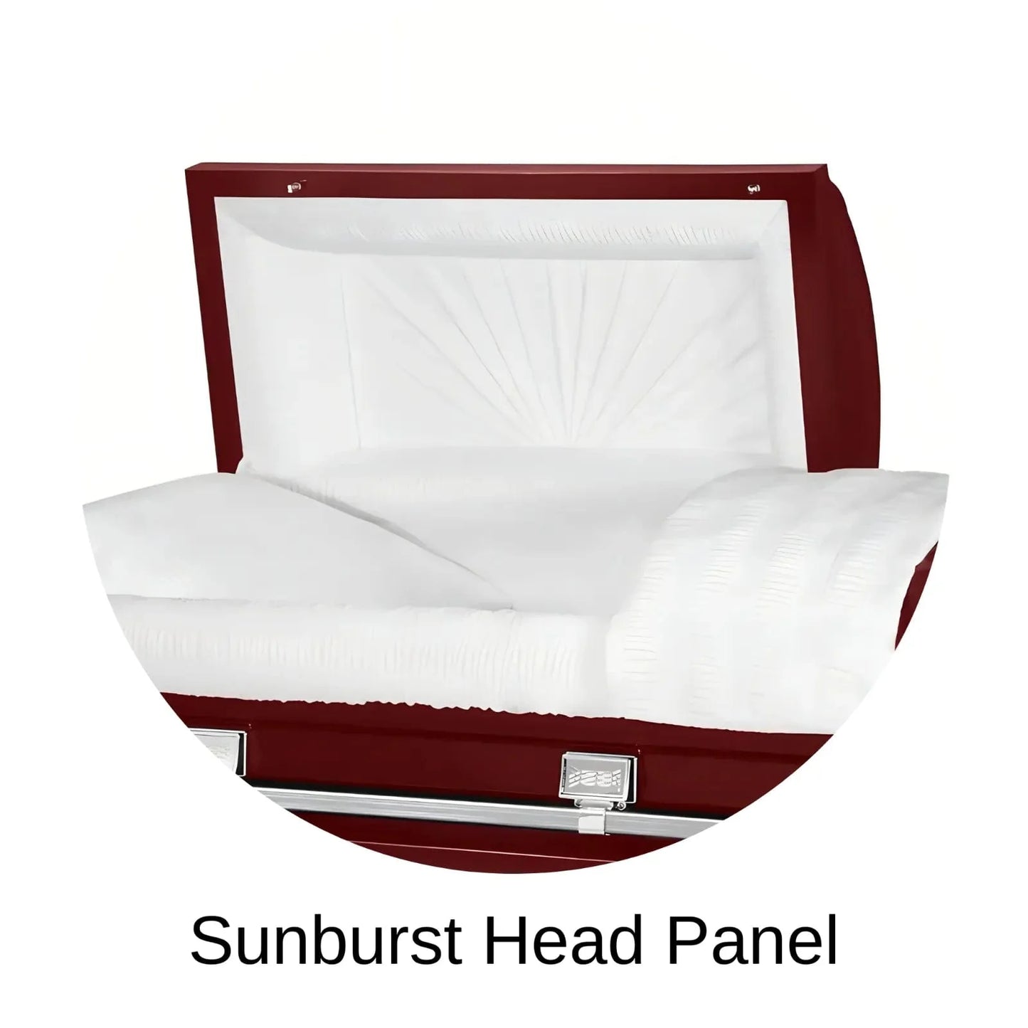 Sunburst Head Panel Of Titan Atlas XL Series Casket 