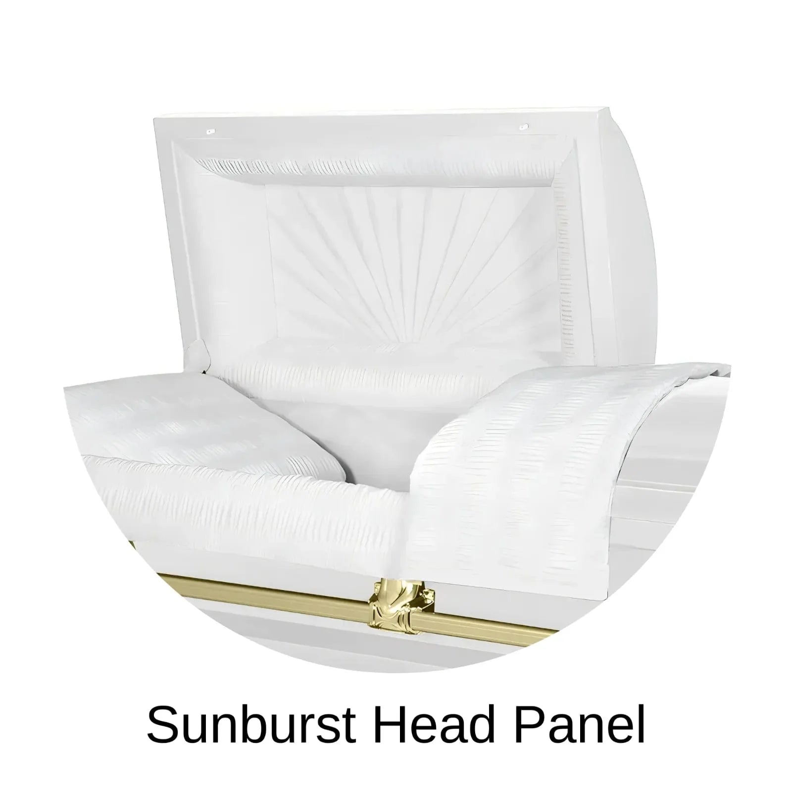 Sunburst Head Panel Of Titan Orion Series Casket
