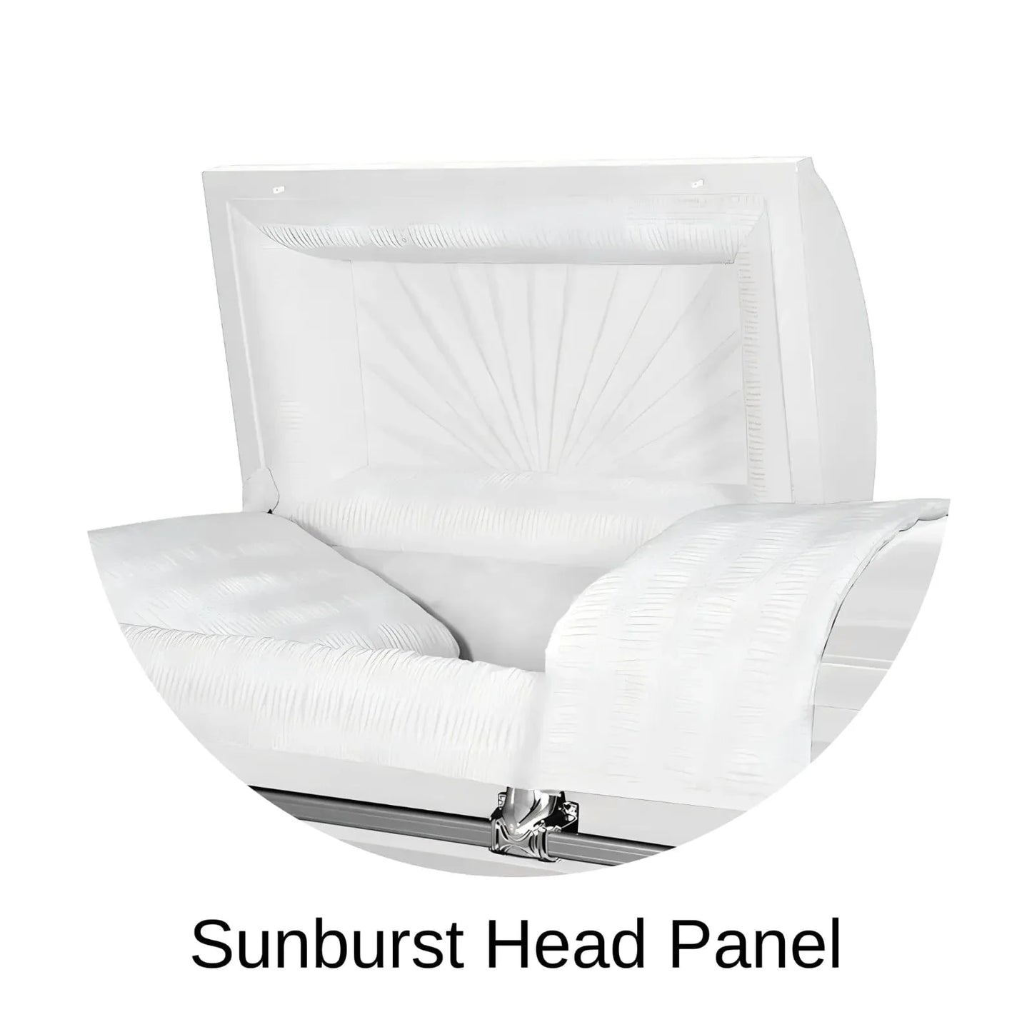 Sunburst Head Panel Of Titan Orion Series Casket