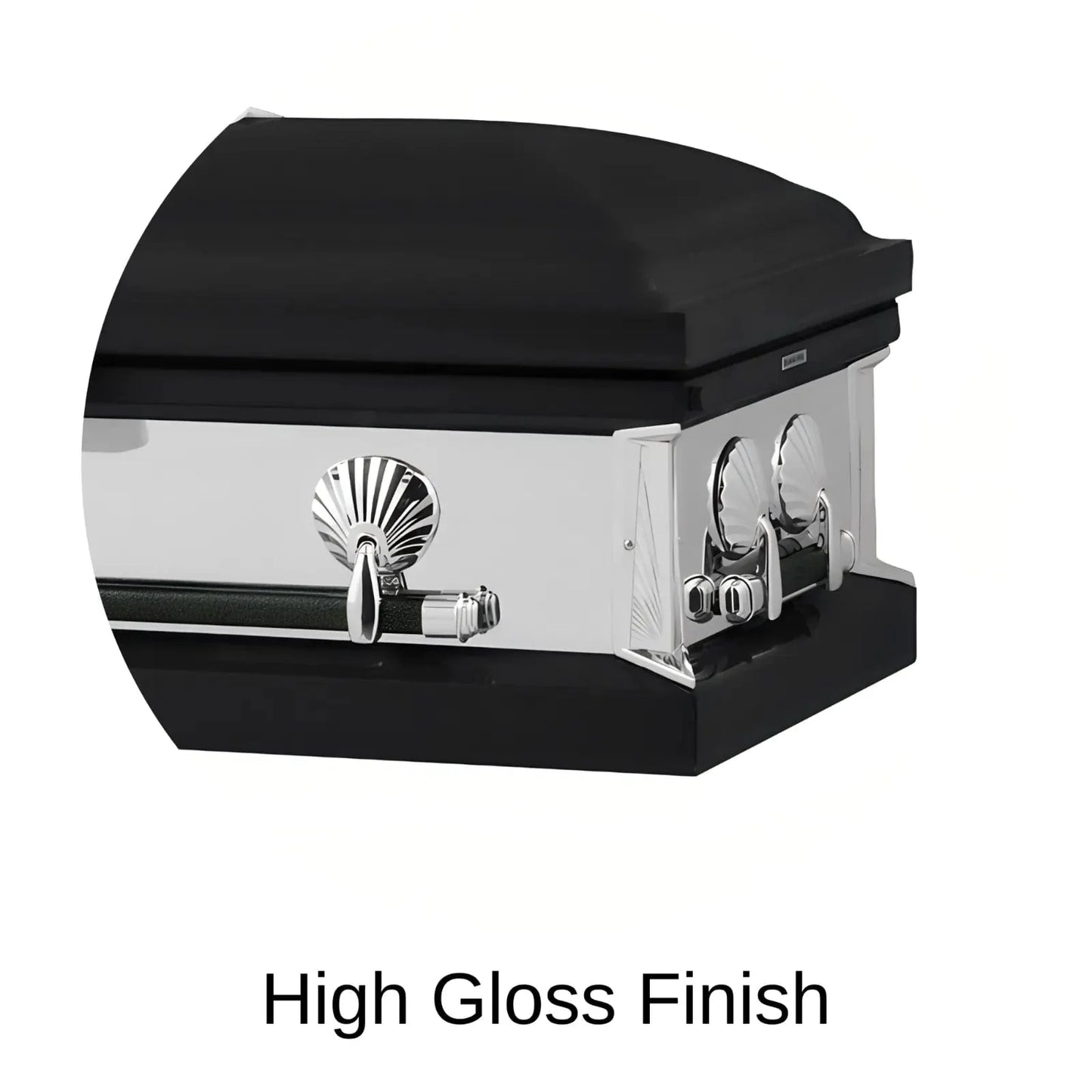 High Gloss Finish Of Titan Reflection Series Casket 