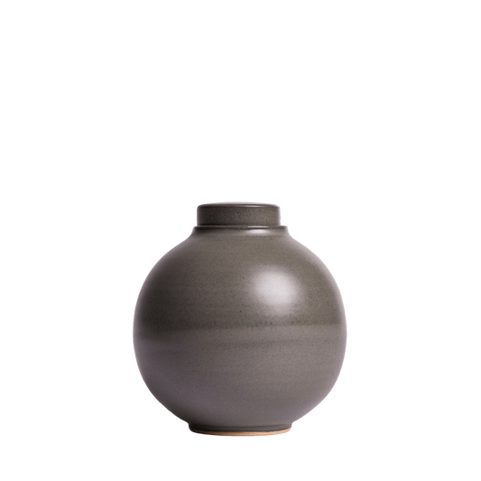 Solstice X Terra Noir | Gray Shino Moon Keepsake Urn
