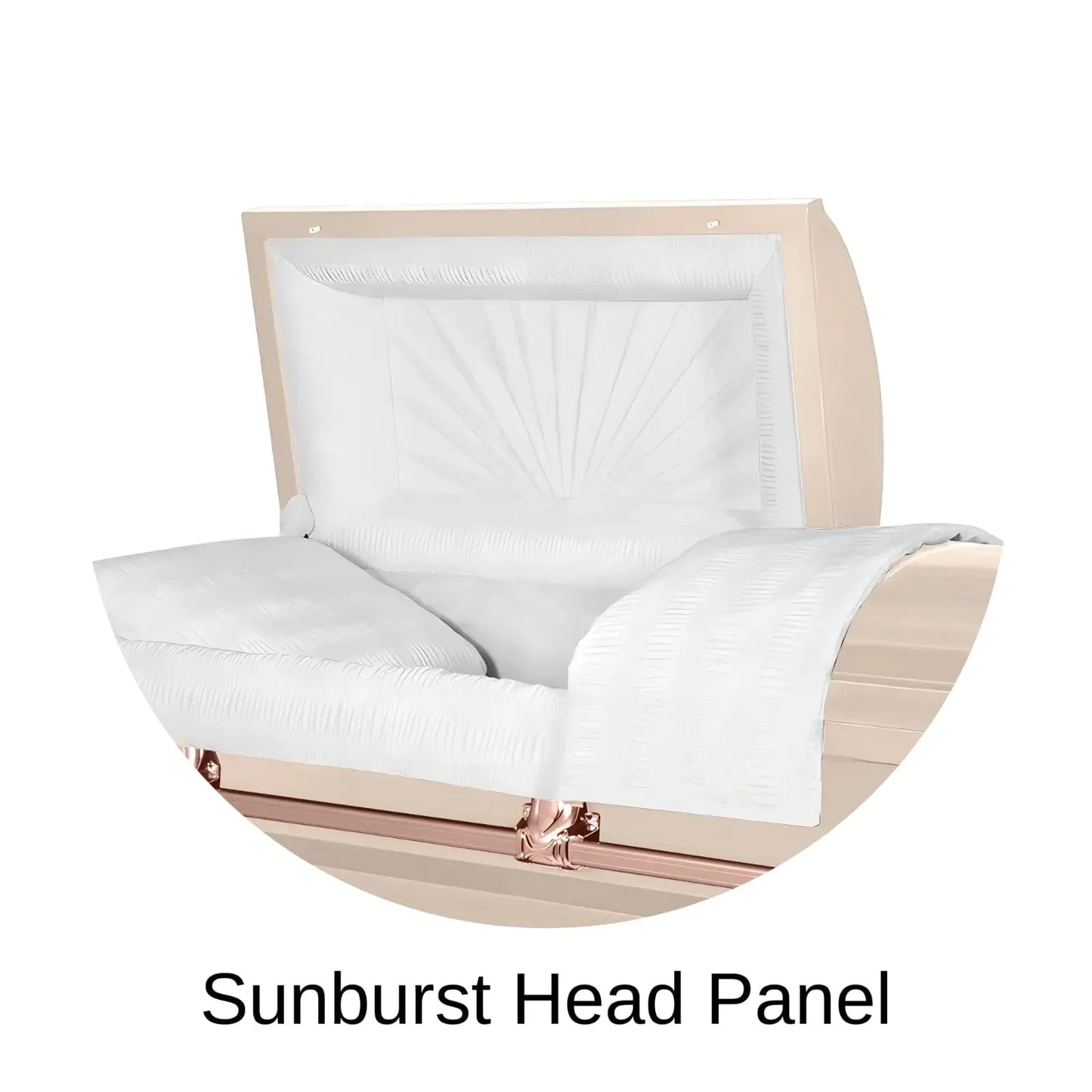 Sunburst Head Panel Of Titan Orion Series Casket