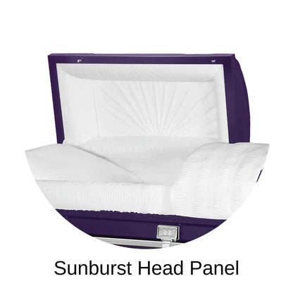 Sunburst Head Panel Of Titan Atlas XL Series Casket 