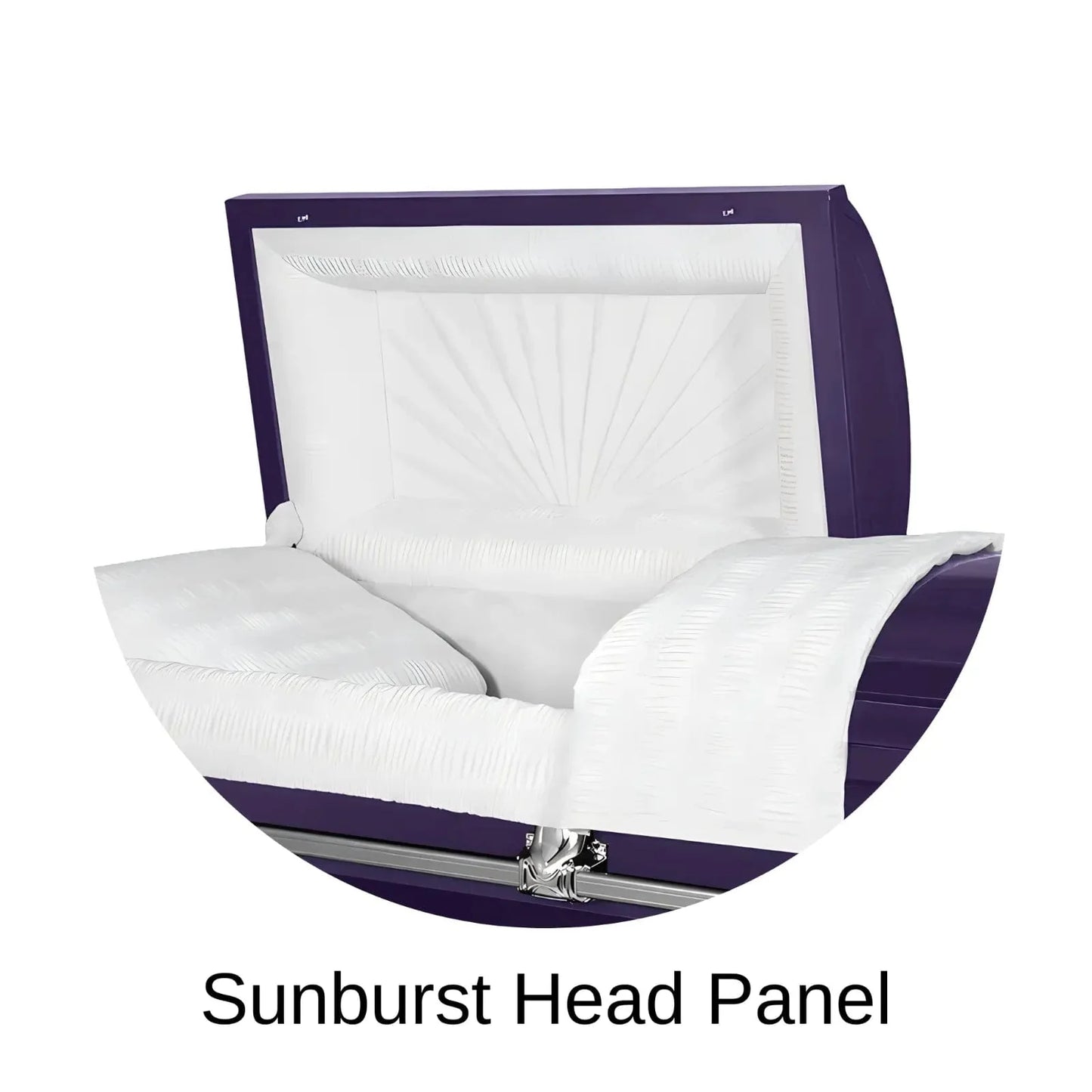 Sunburst Head Panel Of Titan Orion Series Casket