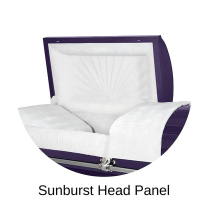 Sunburst Head Panel Of Titan Orion Series Casket
