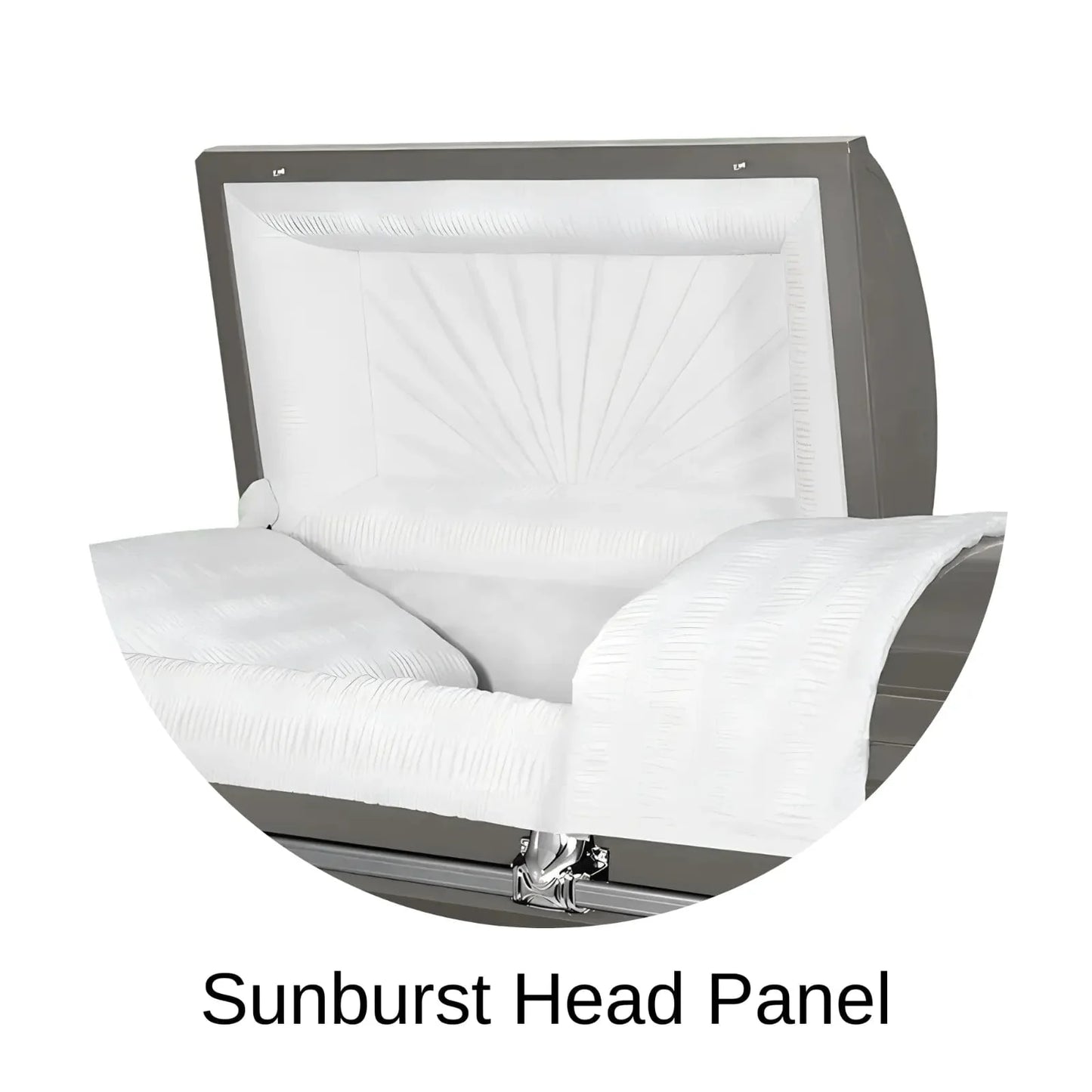 Sunburst Head Panel Of Titan Orion Series Casket