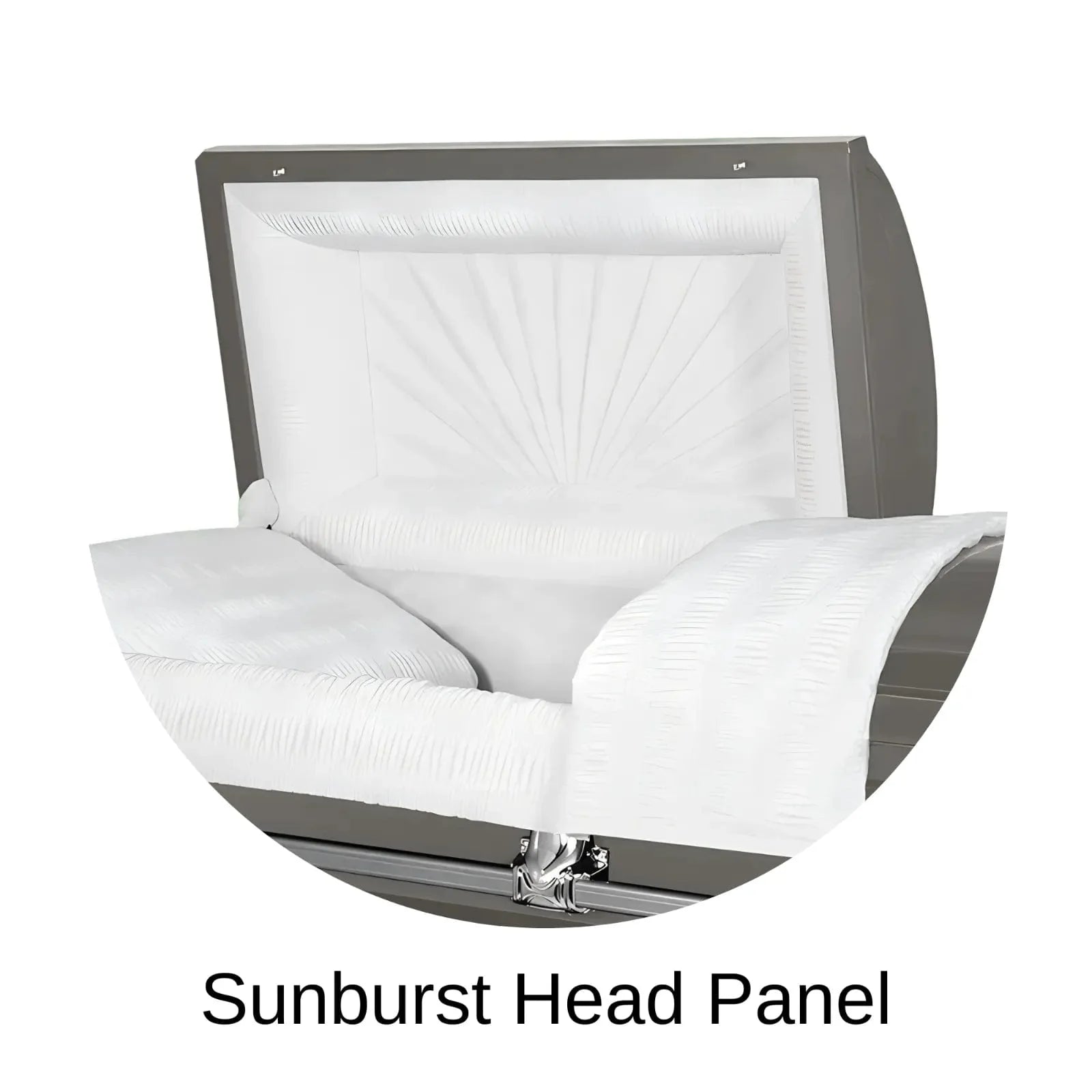 Sunburst Head Panel Of Titan Orion Series Casket