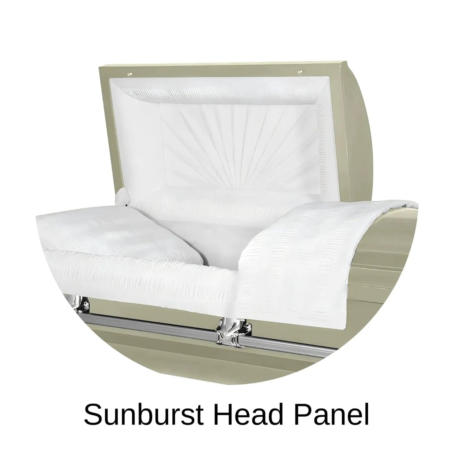Sunburst Head Panel Of Titan Orion Series Casket
