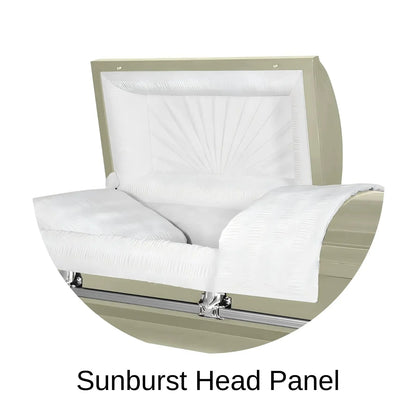 Sunburst Head Panel Of Titan Orion Series Casket