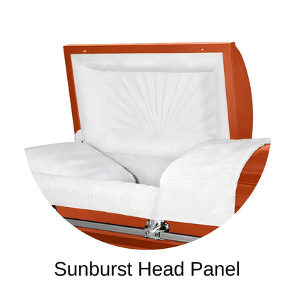 Sunburst Head Panel Of Titan Orion Series Casket