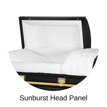 Sunburst Head Panel Of Titan Atlas XL Series Casket 