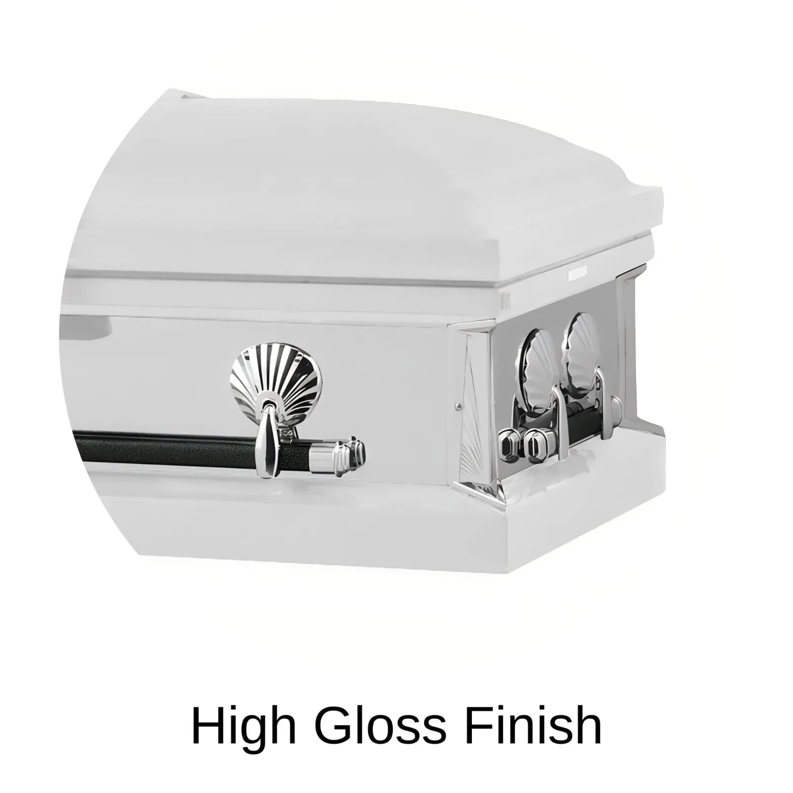 High Gloss Finish Of Titan Reflection Series Casket 