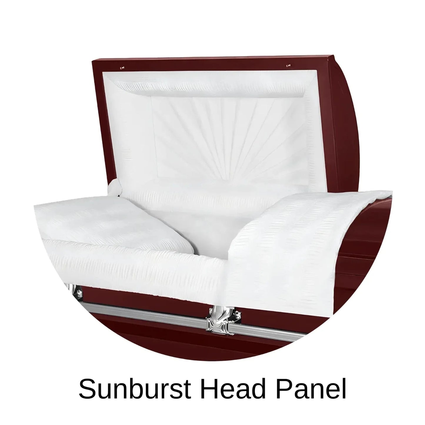 Sunburst Head Panel Of Titan Orion Series Casket