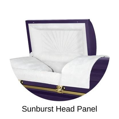 Sunburst Head Panel Of Titan Orion Series Casket
