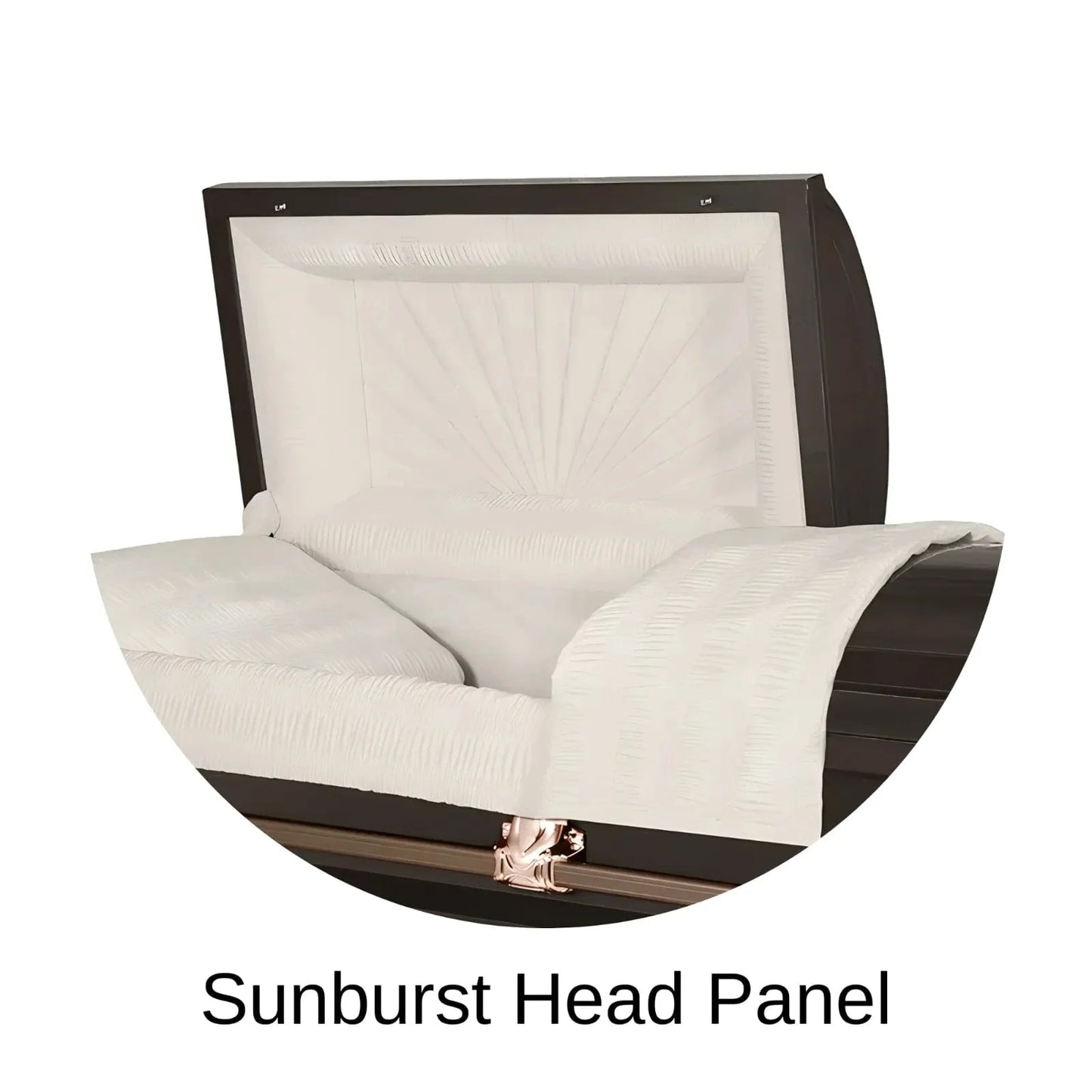 Sunburst Head Panel Of Titan Orion Series Casket