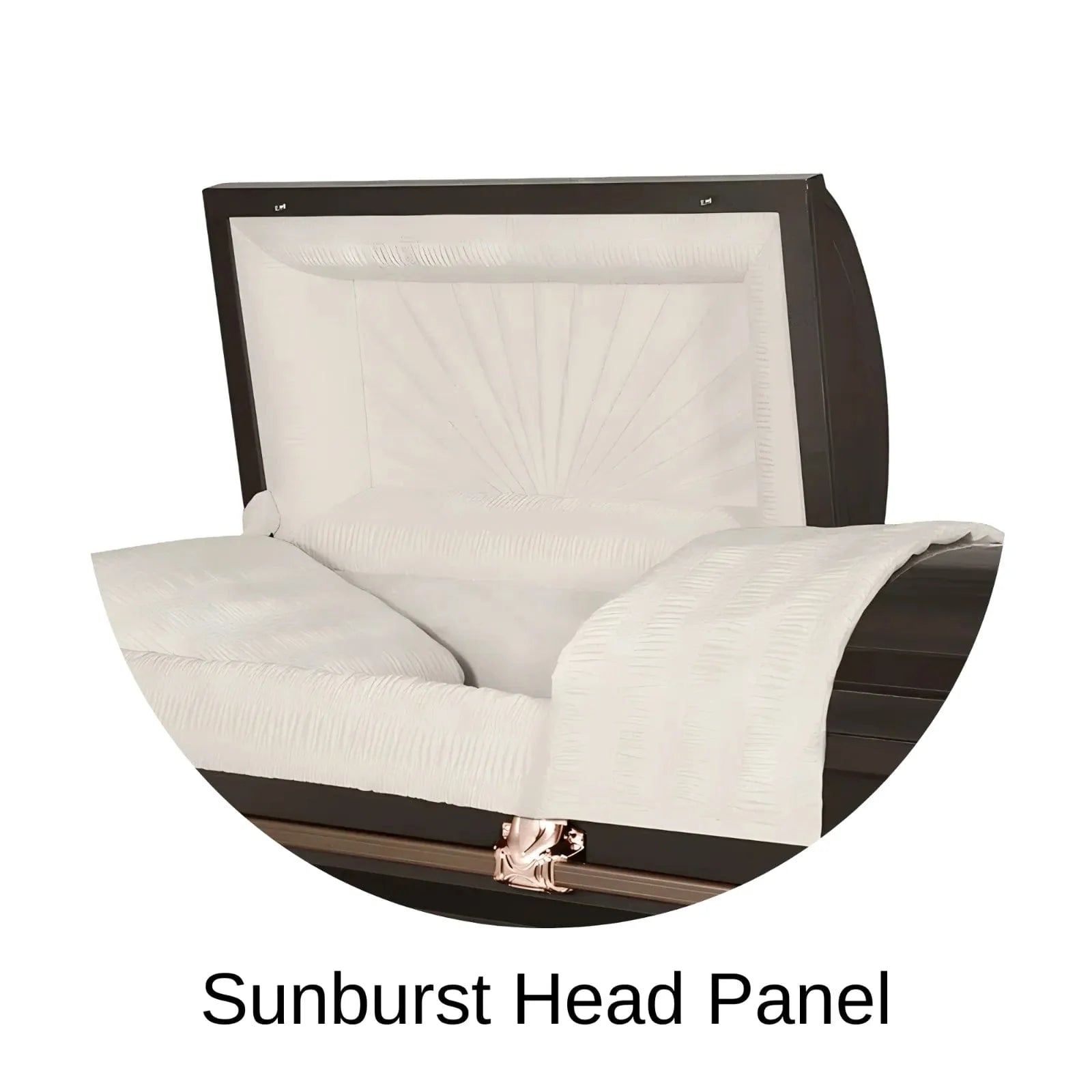 Sunburst Head Panel Of Titan Orion Series Casket