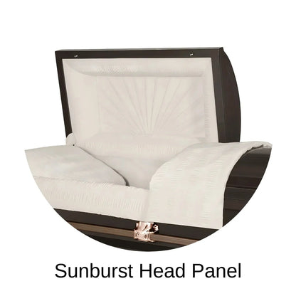 Sunburst Head Panel Of Titan Orion Series Casket