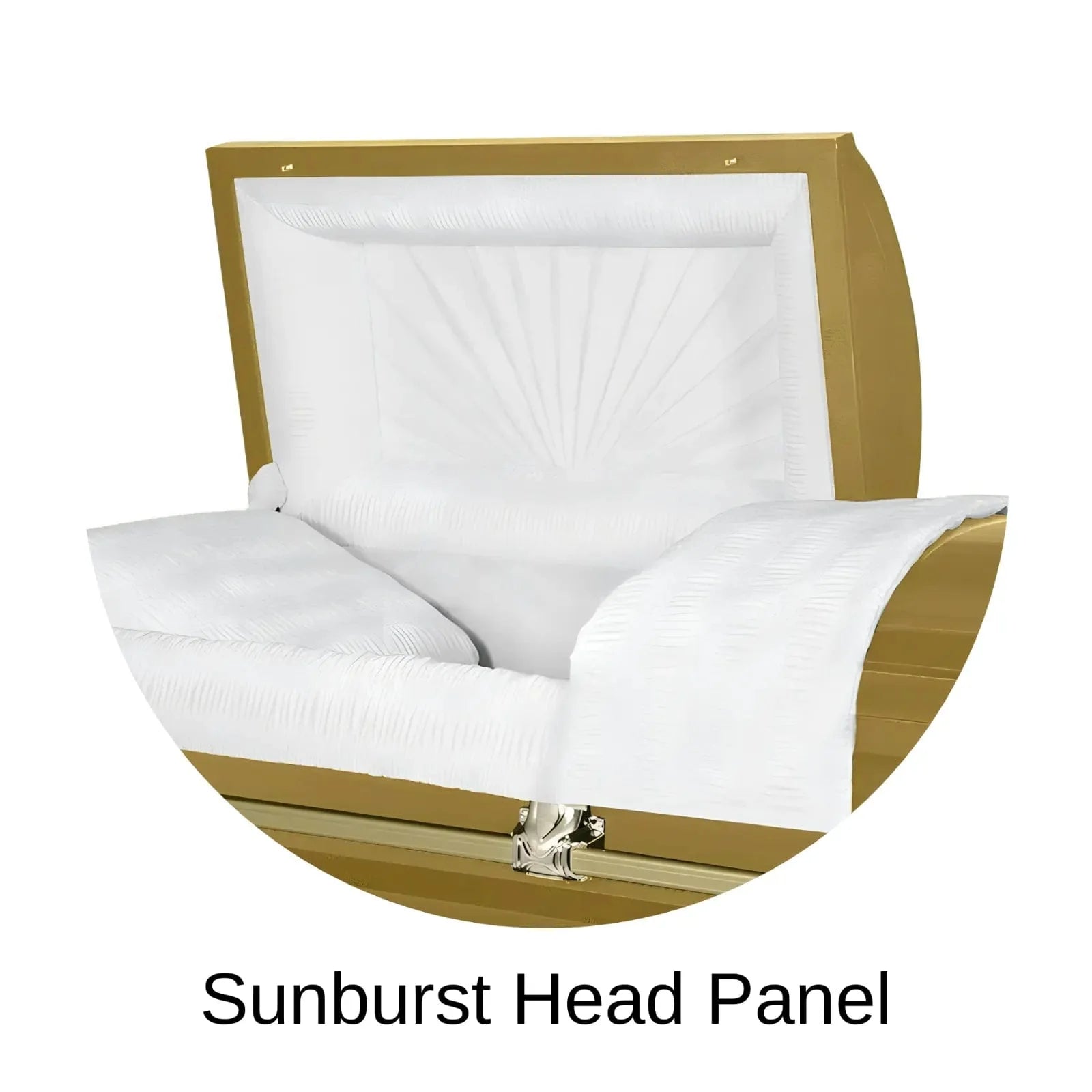 Sunburst Head Panel Of Titan Orion Series Casket