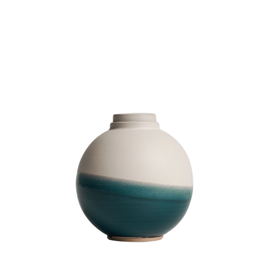 Solstice X Terra Noir |  Soft White With Blue Moon Keepsake Urn