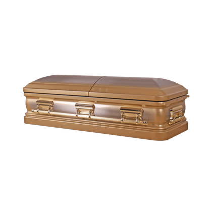 Adams Series | Gold Steel Casket