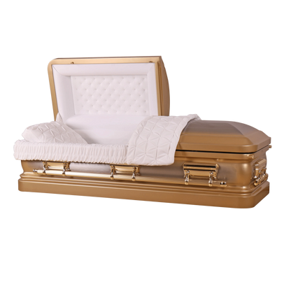 Adams Series | Gold Steel Casket