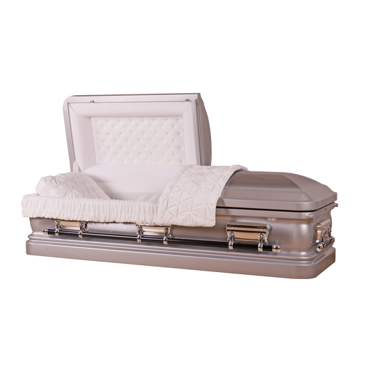Adams Series | Silver Steel Casket