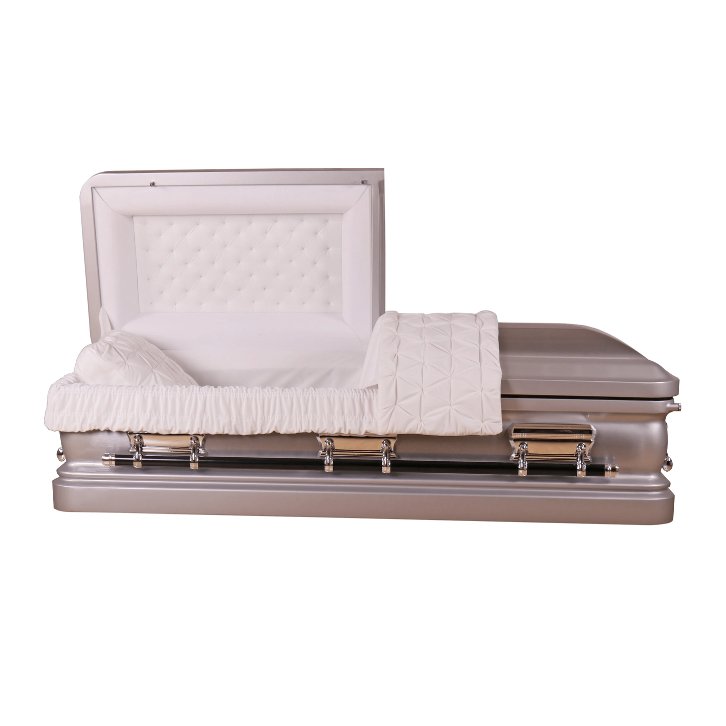 Adams Series | Silver Steel Casket