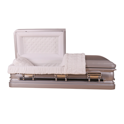 Adams Series | Silver Steel Casket