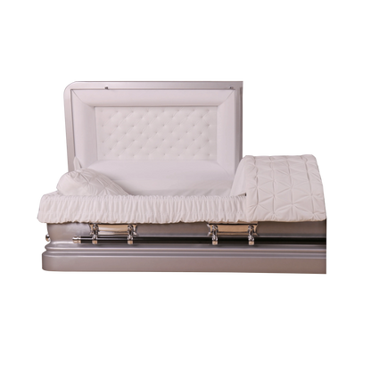 Adams Series | Silver Steel Casket