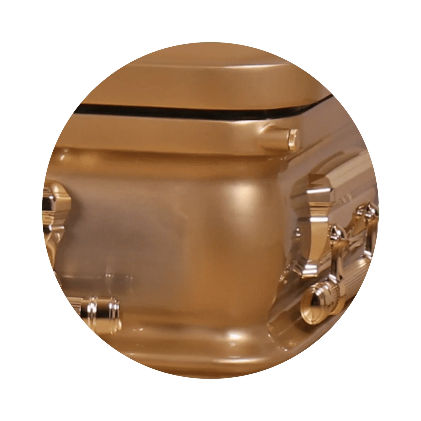 Adams Series | Gold Steel Casket