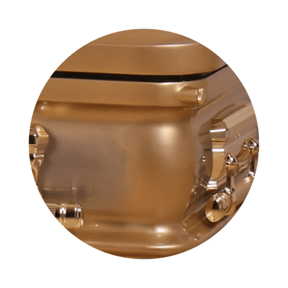 Adams Series | Gold Steel Casket