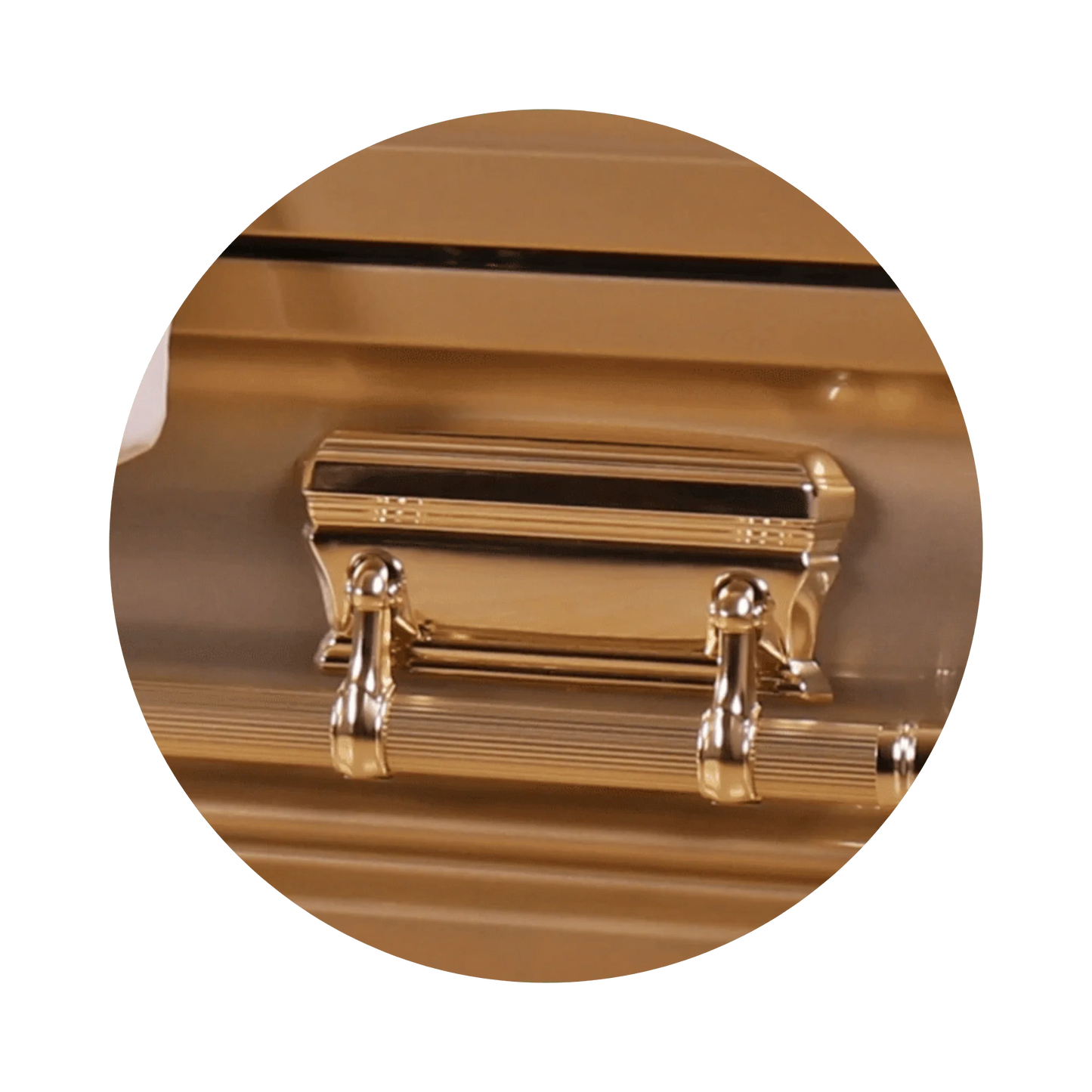 Adams Series | Gold Steel Casket