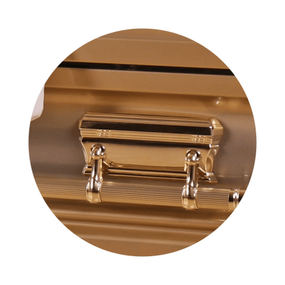 Adams Series | Gold Steel Casket