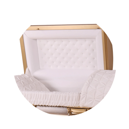 Adams Series | Gold Steel Casket