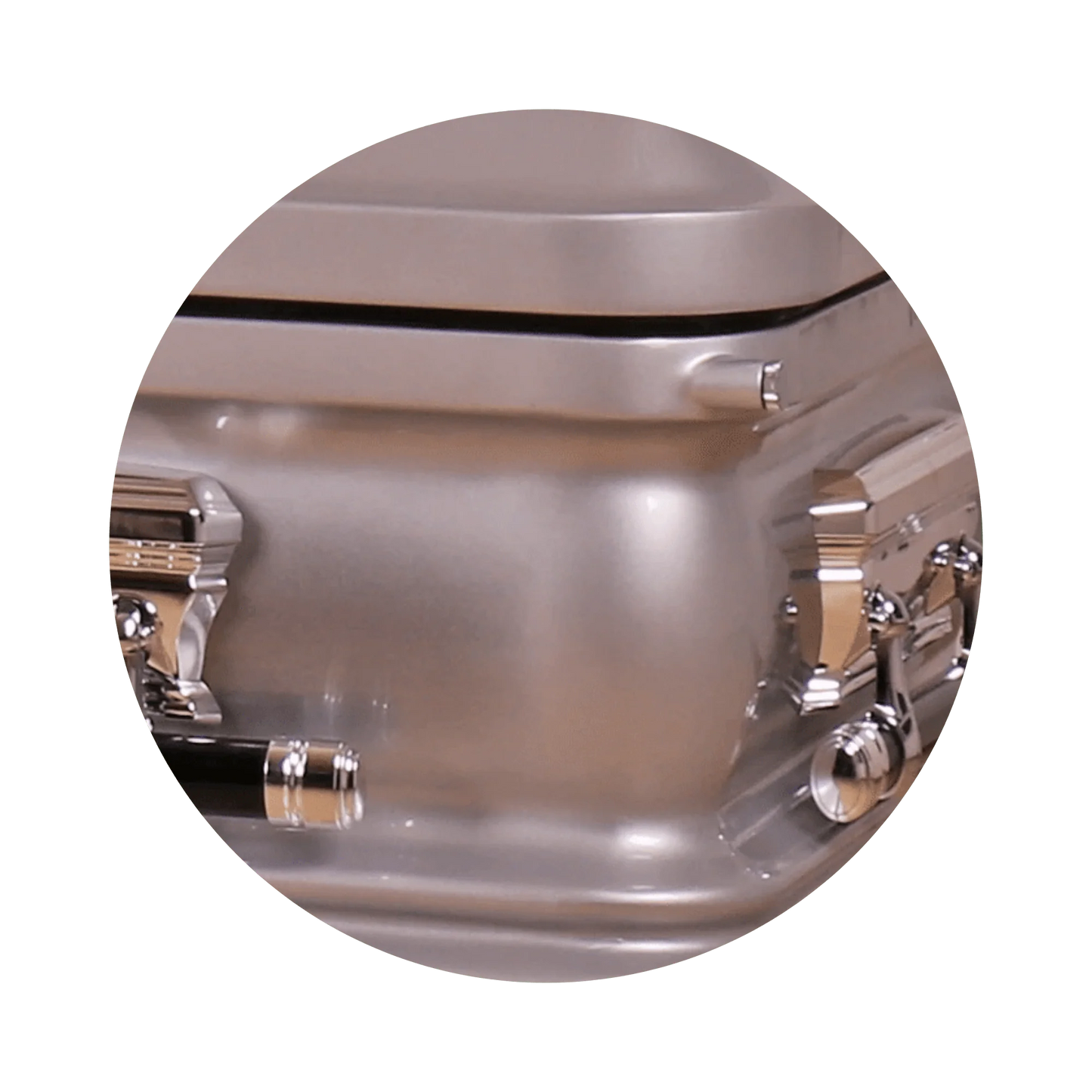 Adams Series | Silver Steel Casket