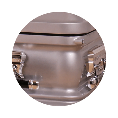 Adams Series | Silver Steel Casket