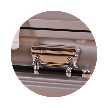 Adams Series | Silver Steel Casket