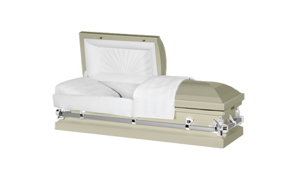 Steel Pet Casket | Almond
