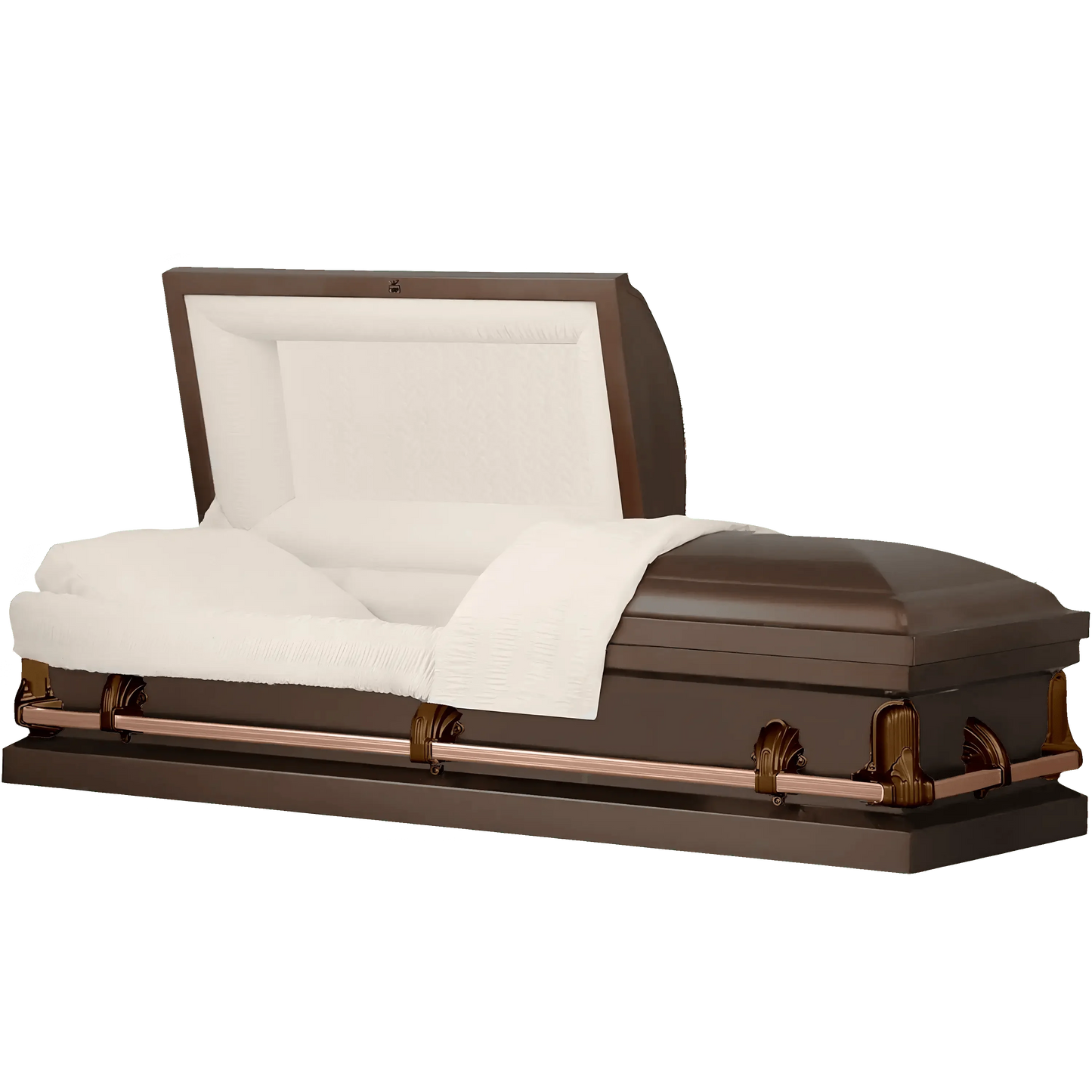 Andover Series | Bronze Steel Casket with Rosetan Interior