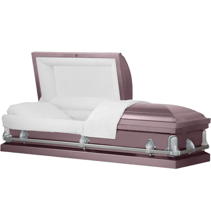 Andover Series | Orchid Steel Casket with White Interior