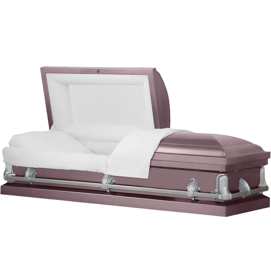 Andover Series | Orchid Steel Casket with White Interior