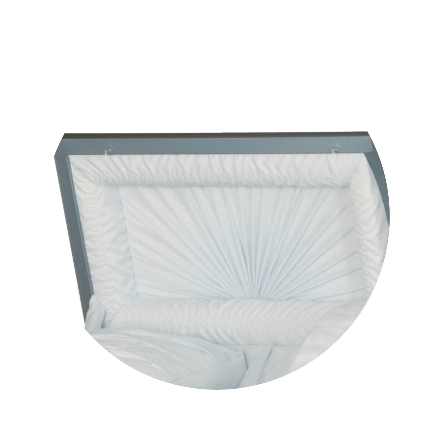 Angel | Light Blue Steel Religious Casket