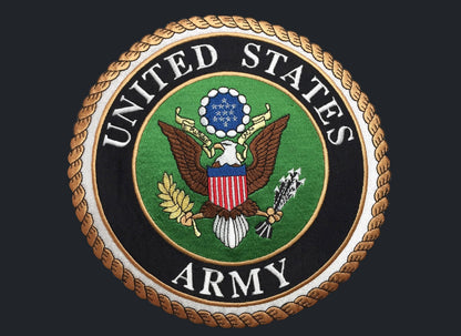Veteran Select  | Army Black Steel Casket with Black Interior