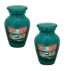 Pair of Keepsake Urns - Wildlife Refuge | Artist Keepsake Urns
