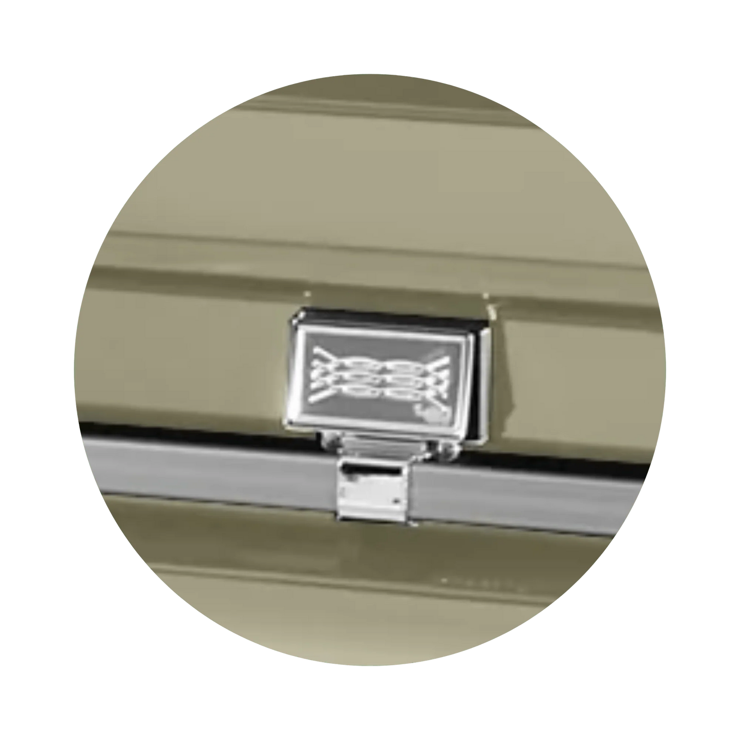 Atlas XL | Almond Steel Oversize Casket with White Interior