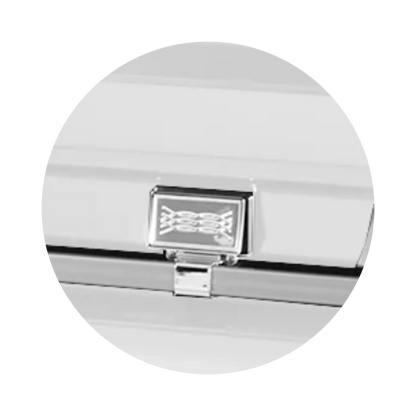 Atlas XL | White Steel Oversize Casket with White Interior