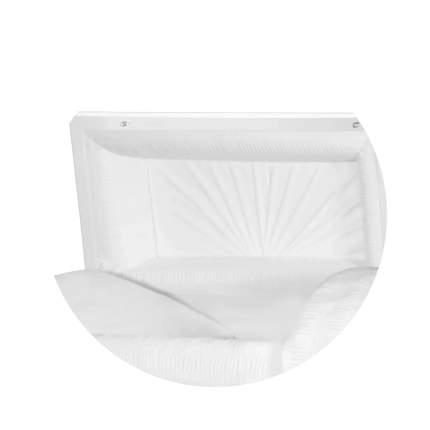 Atlas XL | White Steel Oversize Casket with White Interior