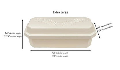 Standard Pet Casket | Almond With Pink