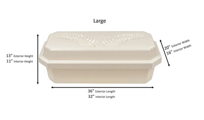 Base Burial Pet Casket | Almond